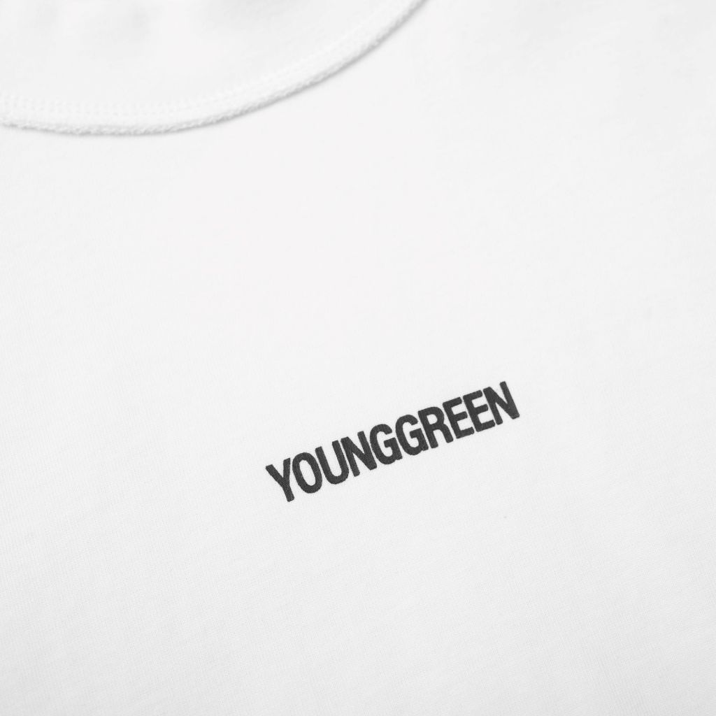 Áo dài tay WHITE FRONT BACK LOGO - YOUNG GREEN