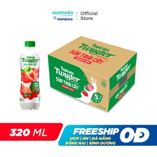 Thùng 24 Chai Sữa Trái Cây Hương Dâu Twister (320ml/chai)