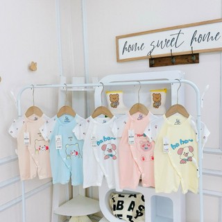 Body ngắn tay thun lạnh hình gấu cho bé