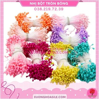 BÓ 130 NHỊ BỘT BÓNG CỨNG TRÒN LÀM HOA, BÁNH KEM, TRANG SỨC CỔ TRANG