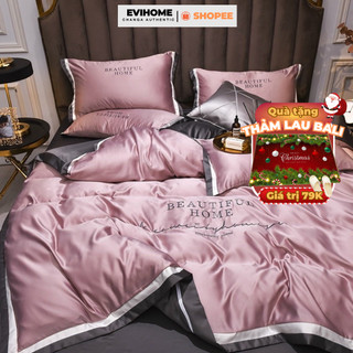 Bộ Chăn Ga Vỏ Gối Lụa Silk 4 Món 7 màu nhập khẩu cao cấp màu sắc sang trọng,chất liệu mềm mượt thoáng