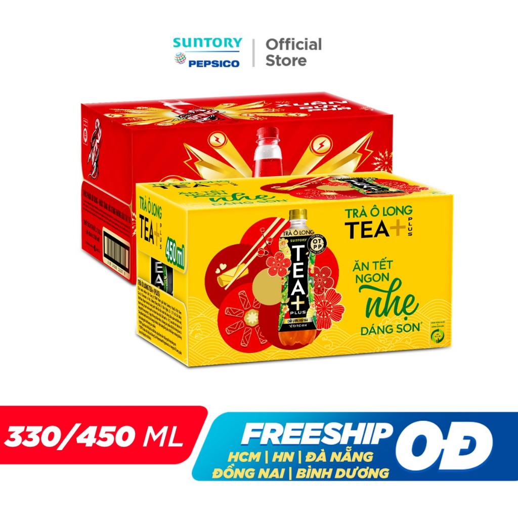 Combo 1 Thùng 24 Chai Sting Dâu và 1 Thùng 24 Chai Tea+