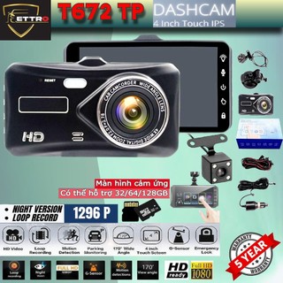 Ettro t672tp camera hành trình tích hợp máy ghi âm xe gps 1440p chế độ đỗ xe adas ghi hình ban đêm ké / dash cam t672tp
