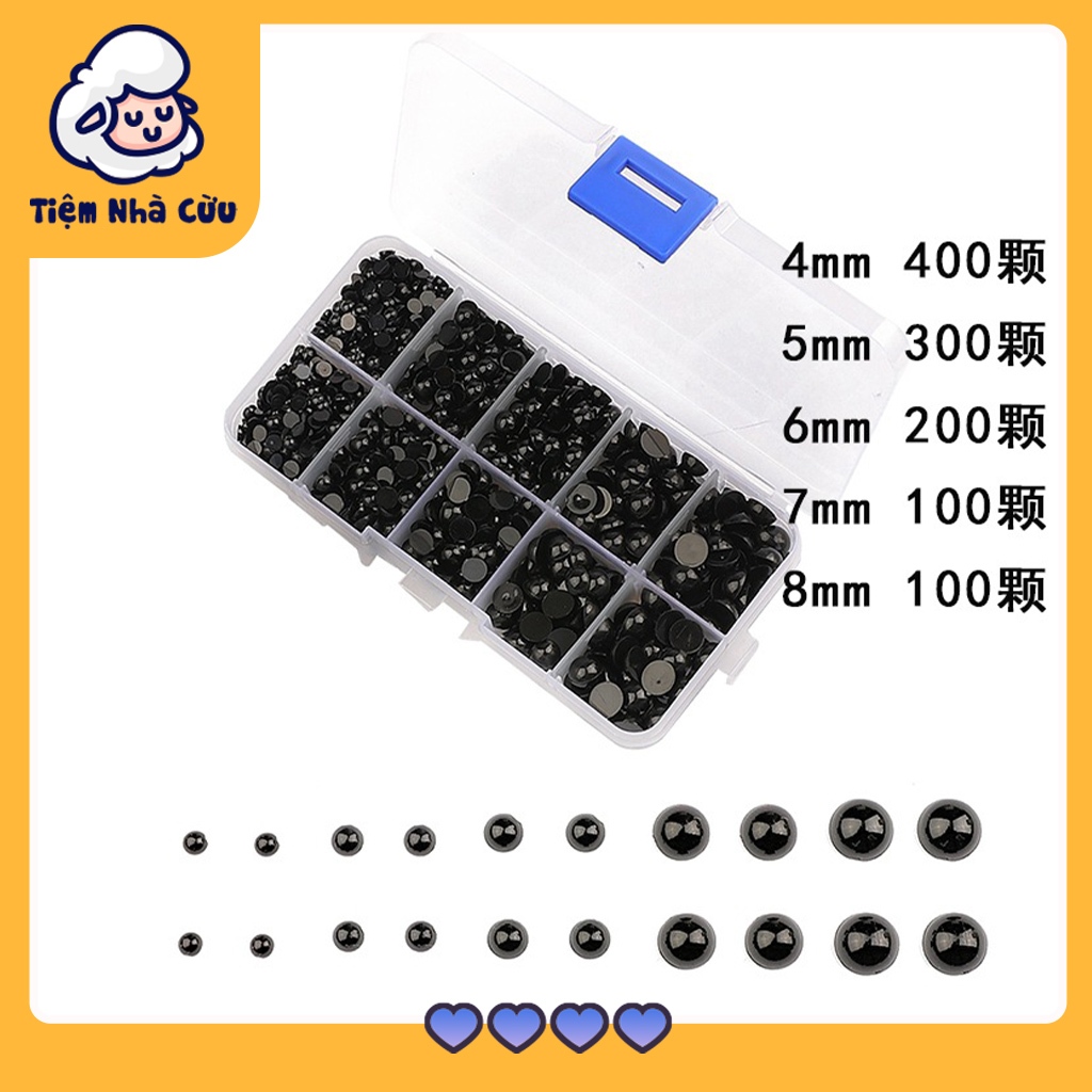 Combo mắt dán thú nhiều kích cỡ