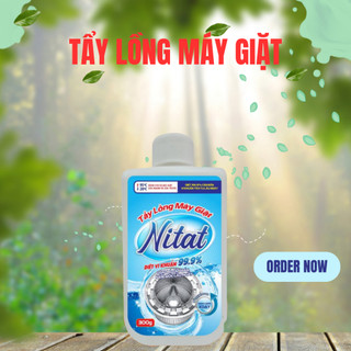 Bột tẩy lồng máy giặt vệ sinh lồng giặt Nitat làm sạch cặn bẩn, nấm mốc, an toàn và diệt vi khuẩn máy giặt