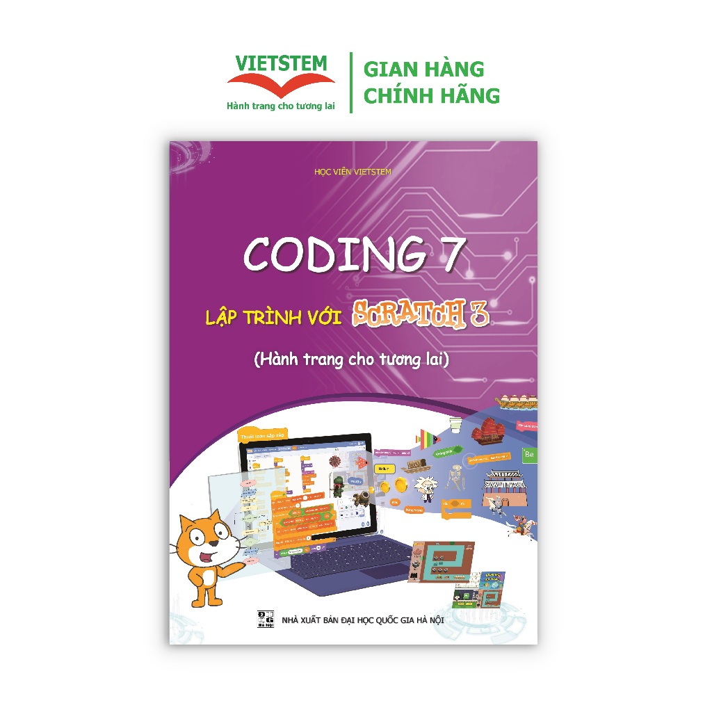 Sách Coding 7 lập trình với Scratch 3 (Dành cho học sinh lớp 7)