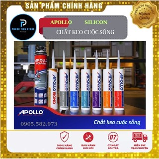 Keo Silicon Apollo A500 - Full Màu ( Trong, Trắng Sữa, Xám, Đen)