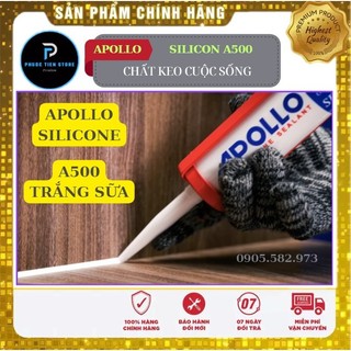 Keo Silicon Apollo A500 - Full Màu ( Trong, Trắng Sữa, Xám, Đen)