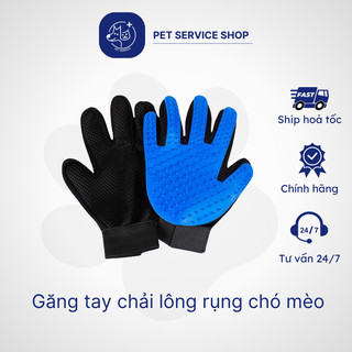 Găng tay chải lông rụng thú cưng, tiện lợi và đa năng PETSERVICE.