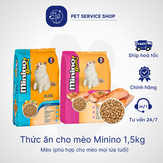 Thức ăn cho mèo Minino 1,5kg - Gói siêu tiết kiệm PETSERVICE.