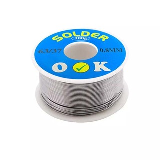 Thiếc Hàn Solder Wire 0.8mm Tỷ Lệ 63/37 Sn/Pb SOLDER-OK - Cuộn to 100g