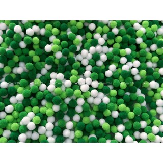 pompom lông trang trí 1cm, túi 100 hột