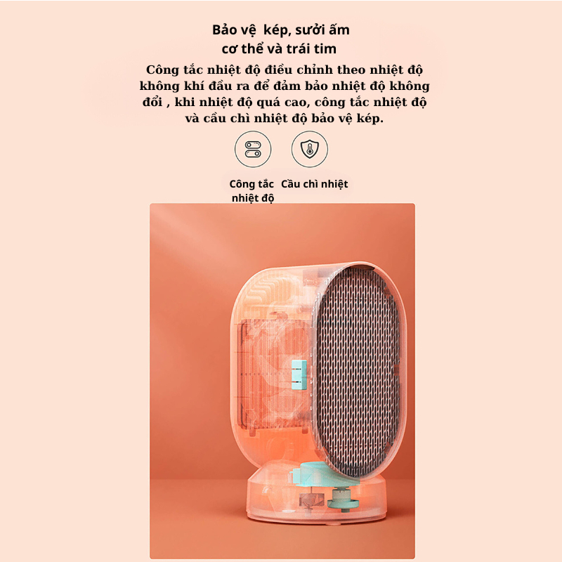 Quạt sưởi gốm mini Xiaomi DOUHE DH-QN04 - Bảo hành 3 tháng - Shop Mi YouPin Store