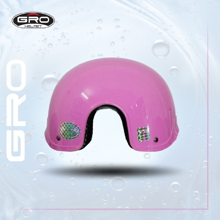 Mũ bảo hiểm lưỡi trai T68 GRO HELMET liền dành cho nam, mũ khoét cột tóc dành cho nữ