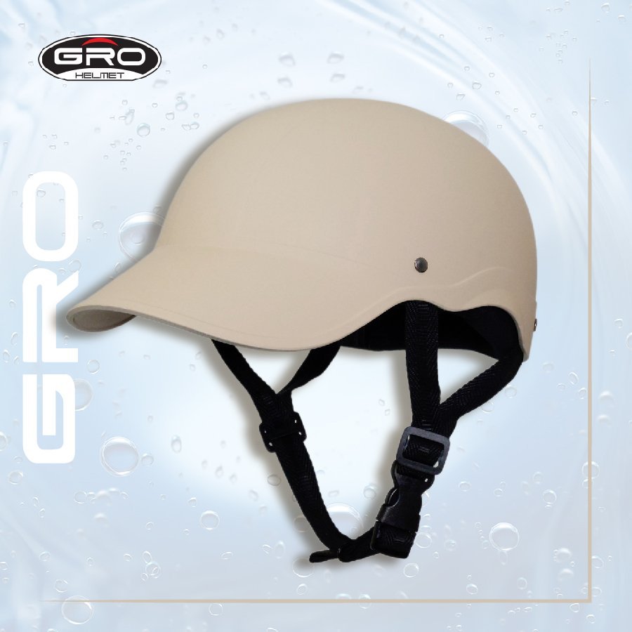 Mũ bảo hiểm lưỡi trai T68 GRO HELMET liền dành cho nam, mũ khoét cột tóc dành cho nữ