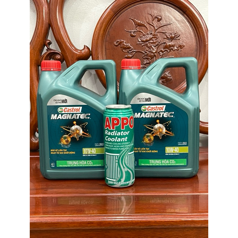 Dầu nhớt ô tô castrol 10w-40 API SP 2023 máy xăng