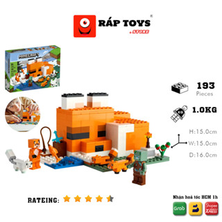 Bộ Mô Hình Lắp Ráp | Nhà Ngỉ Cáo THE FOX LODGE  | 258 PCS,Mô Hình Trang Trí, Sưu Tầm, Quà Tặng, Trưng Bày