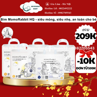Bỉm quần bỉm dán momo rabbit nội địa hàn quốc đủ size s36/m32/l30/xl36 và m30/l28/xl22/xxl18
