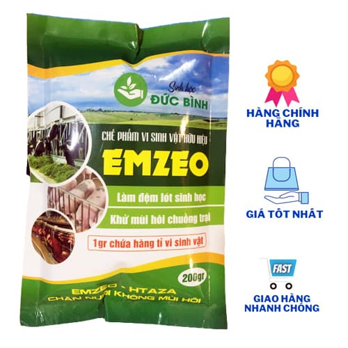 CHẾ PHẨM EMZEO Khử Mùi Hôi Chuồng Gà