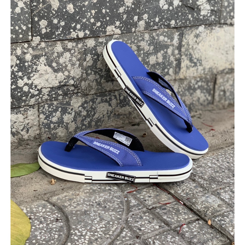 [ Chính Hãng ] - Dép Sneaker Buzz Xanh Tím Đế Mới