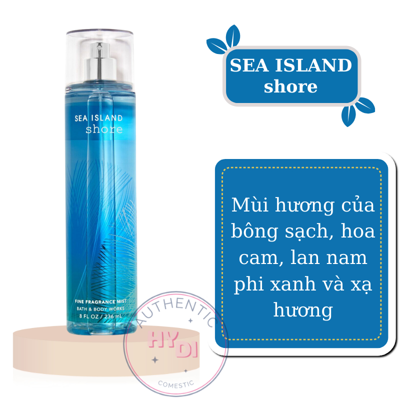 SEA ISLAND SHORE - XỊT THƠM DƯỠNG THỂ BATH & BODY WORKS USA