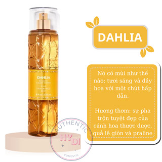 Bill dahlia - body mist xịt thơm toàn thân bath & body works usa