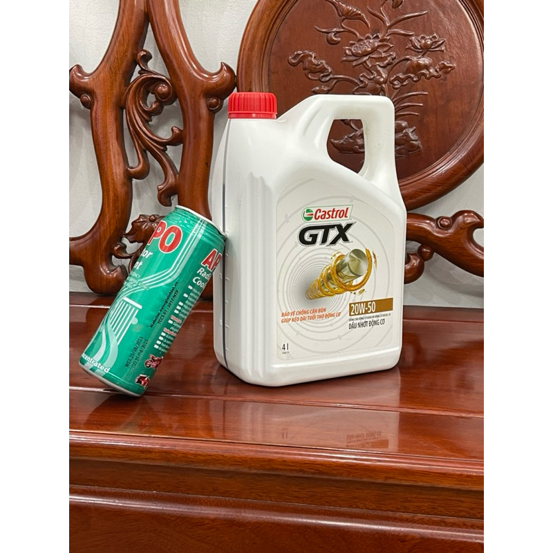 Nhớt ô tô Castrol GTX 20W50, nhớt động cơ phù hợp cho cả máy xăng và máy dầu