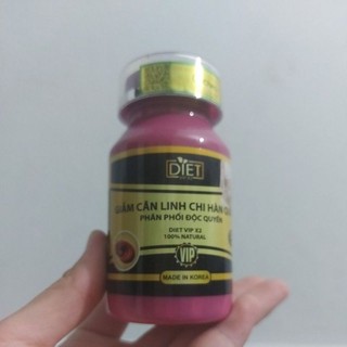 Giảm cân linh chi diet vip x2 hàn quốc hộp 30 viên