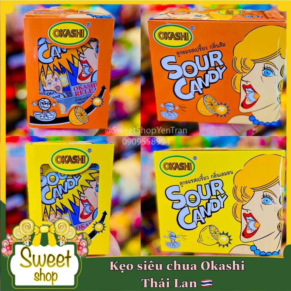 🔥🔥 KẸO SIÊU CHUA OKASHI GÓI 16GR - THÁI LAN 🇹🇭🇹🇭