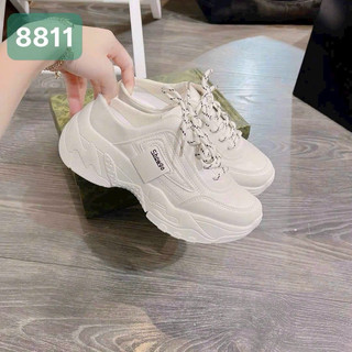 Giày sục thể thao họa tiết GG siêu hot - giày đạp gót 3 vạch phối màu