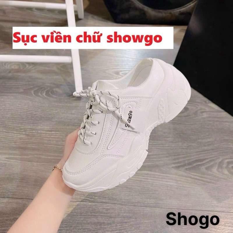 Giày sục thể thao họa tiết GG siêu hot - giày đạp gót 3 vạch phối màu