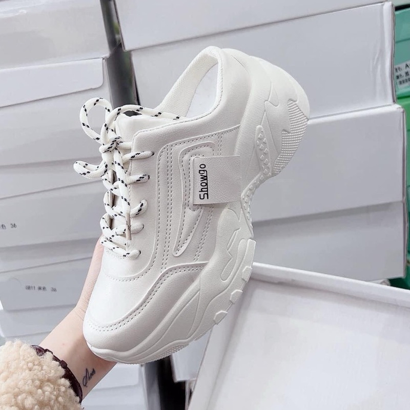 Giày sục thể thao họa tiết GG siêu hot - giày đạp gót 3 vạch phối màu