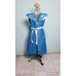 Áo khoác gile dáng dài tái chế cho nam