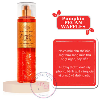 PUMPKIN PECAN WAFFLES - Xịt thơm toàn thân bath & body works USA