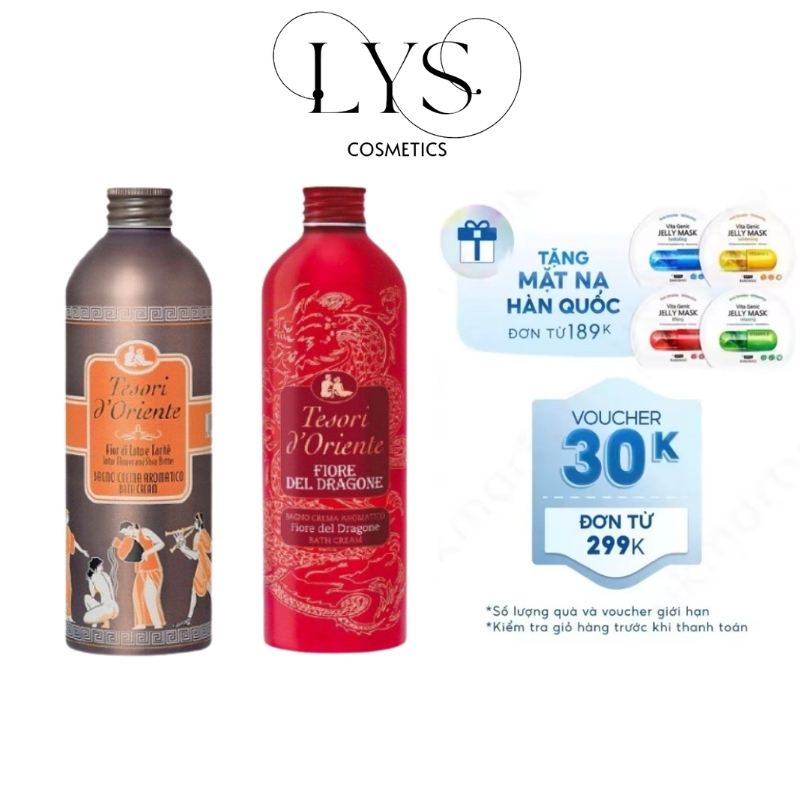 Sữa Tắm Nước Hoa Tesori D'oriente, 500ml, hỗ trợ chống lão hóa da, đặc biệt phù hợp với da dầu
