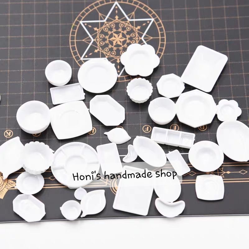 Set 33 món chén dĩa mini trang trí mô hình, Bỏ Túi Mù