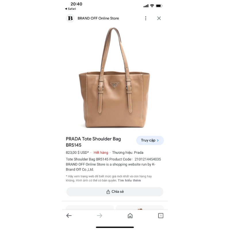 Pass túi chính hãng