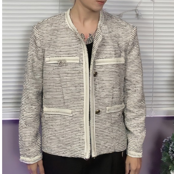 ÁO KHOÁC DẠ TWEED 3 LỚP CÓ ĐỆM CẦU VAI