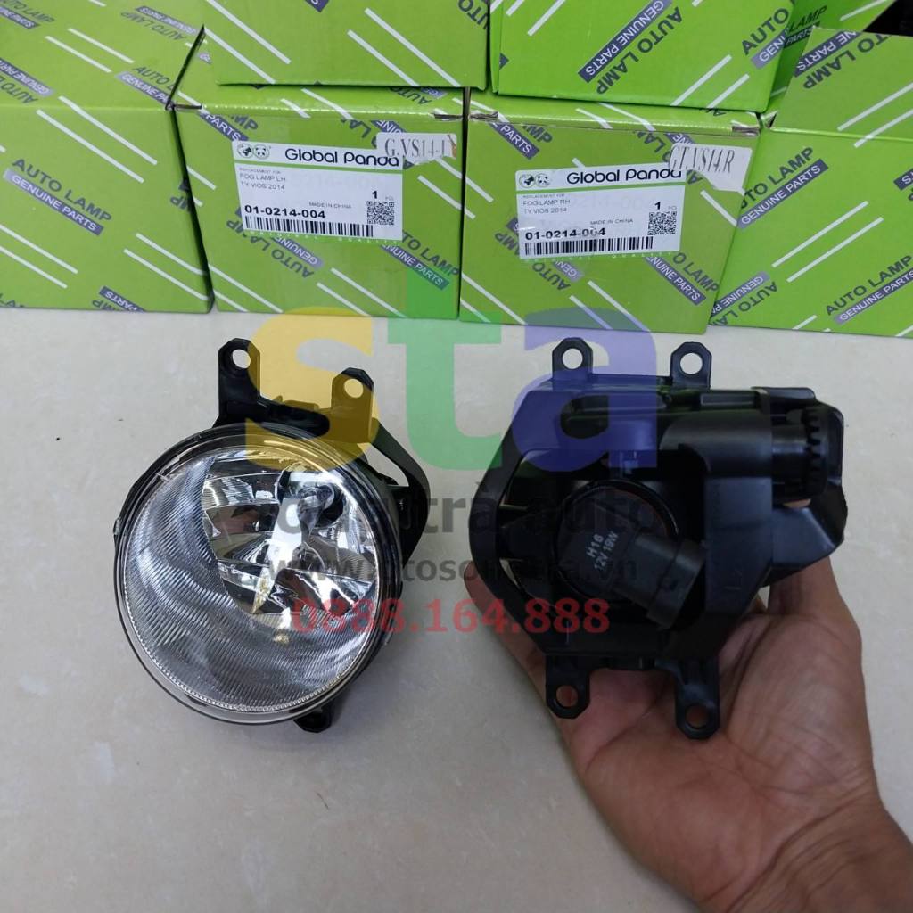 Đèn sương mù/ Đèn cản Toyota Vios 2014 - 2017. Dùng cho xe Vios đời 2014, 2015, 2016, 2017