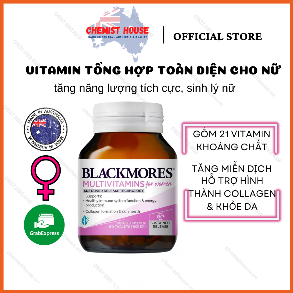 Vitamin tổng hợp cho phụ nữ Blackmores Multivitamin for Women