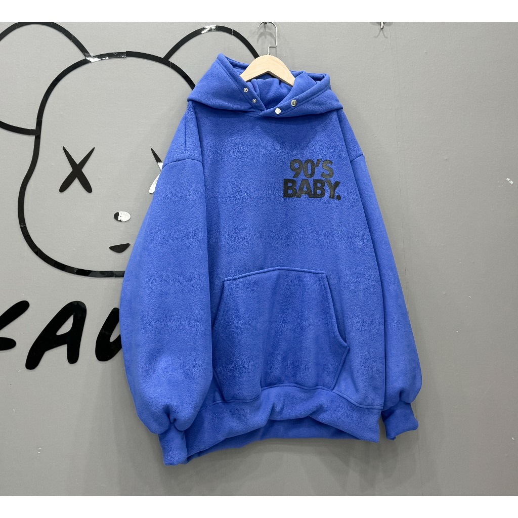 Áo hoodie nỉ lông cừu 90’S