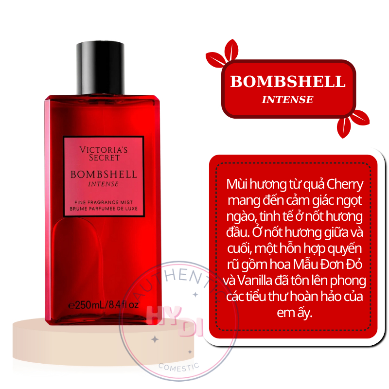 BOMBSHELL INTENSE - XỊT THƠM DƯỠNG THỂ VICTORIA'S SECRET USA