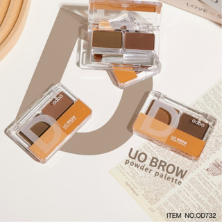 Bột tán chân mày odbo tone tự nhiên duo brow powder od732 - bột kẻ mày tone tự nhiên 4g