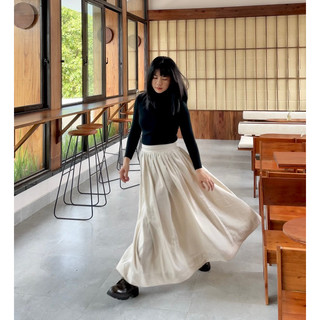 Chân Váy Linen xoè dài 90cm siêu tôn dáng