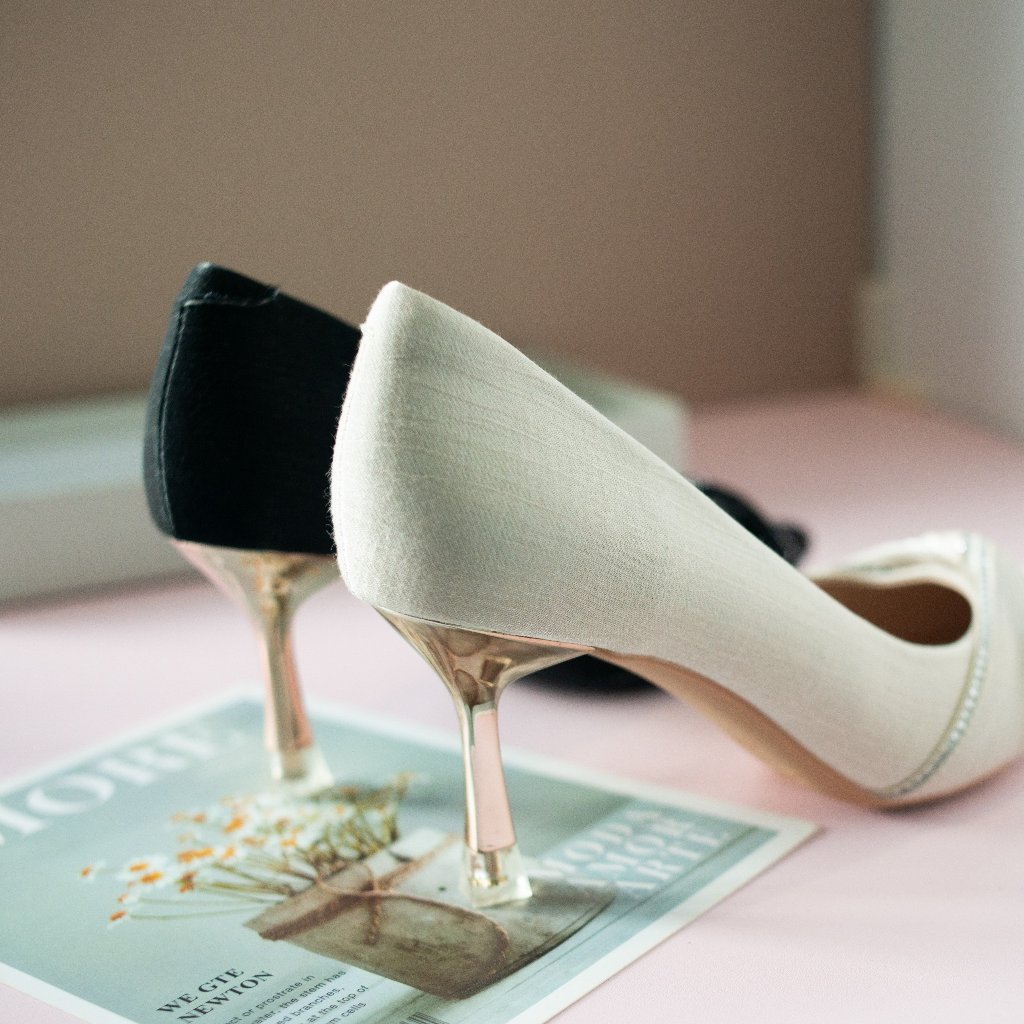 Giày Nữ Cao Cấp , Giày Cao Gót Nữ Mũi Nhọn, Đế Nhọn Cao 6P, Lụa Bọc Satin Cao Cấp, Kiểu Dáng Trẻ trung, Thoải mái-DA771