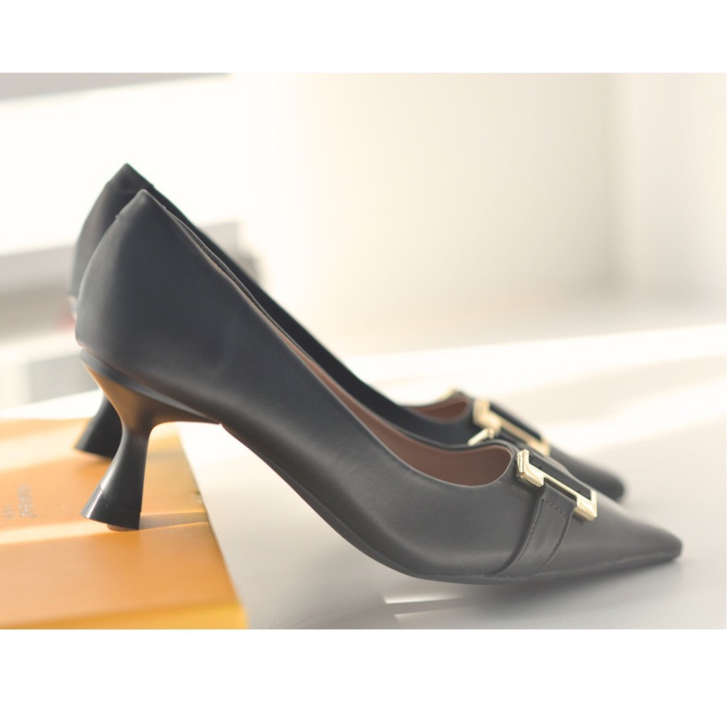 Giày Cao Gót Nữ Mũi Nhọn, Đế Nhọn Cao 5P, Chất Liệu Da Mềm, Kiểu Dáng Trẻ trung, Thoải mái-DA861