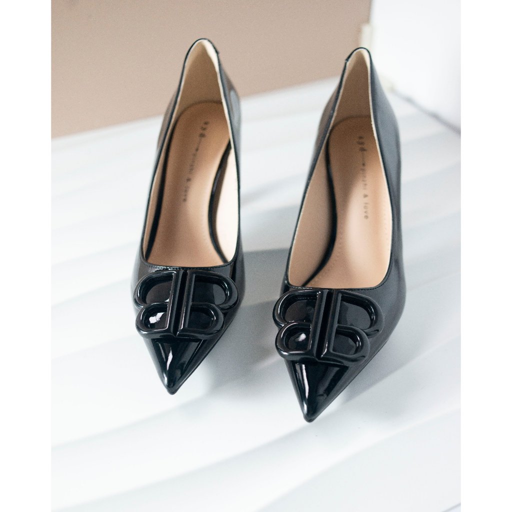 Giày Cao Gót Nữ Mũi Nhọn, Đế Nhọn Cao 6P Chất Liệu Da Bóng, Kiểu Dáng Trẻ trung- DA884