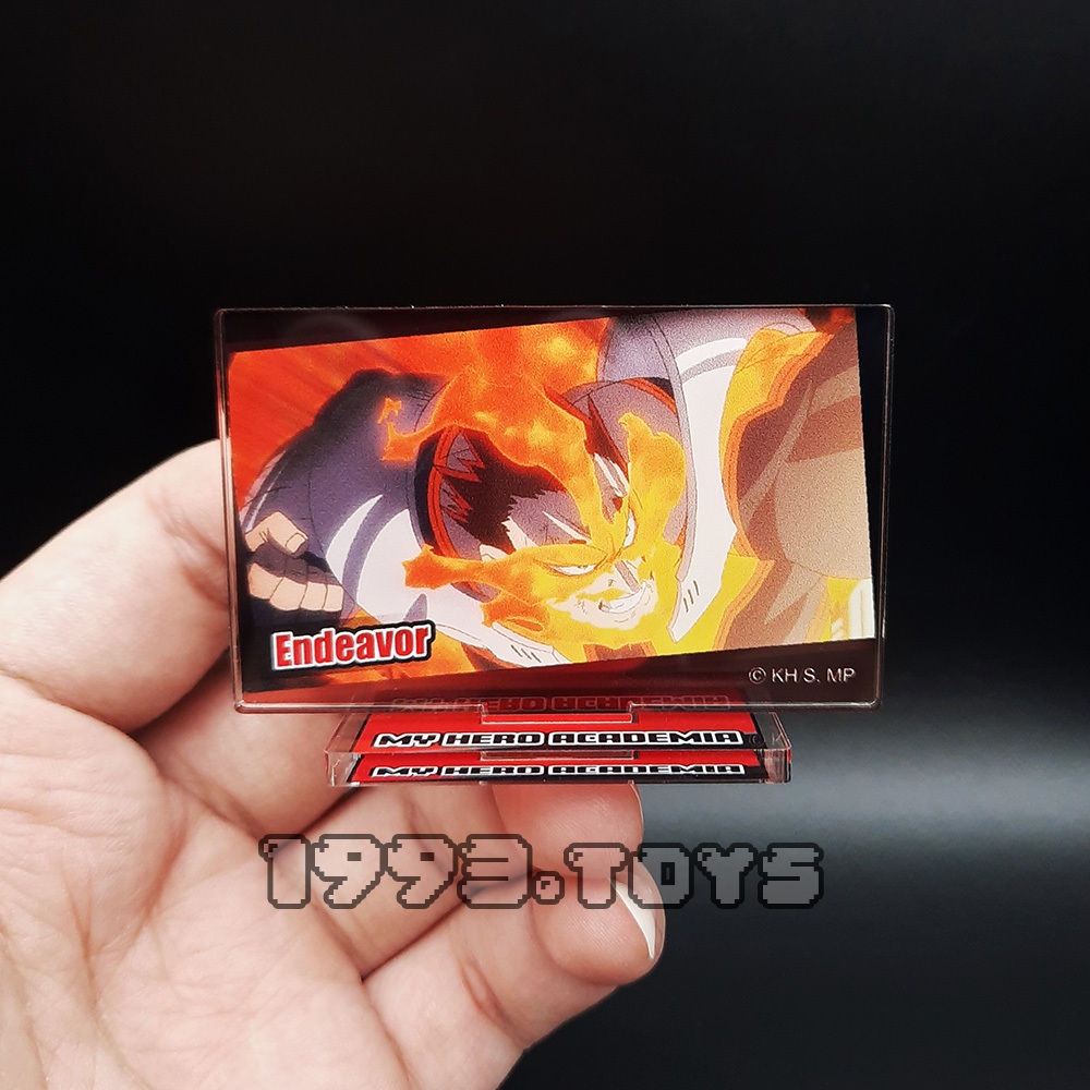 Standee mô hình nhân vật My Hero Academia - Broccoli - Trading Mini Acrylic Stand Vol 2 - Endeavor