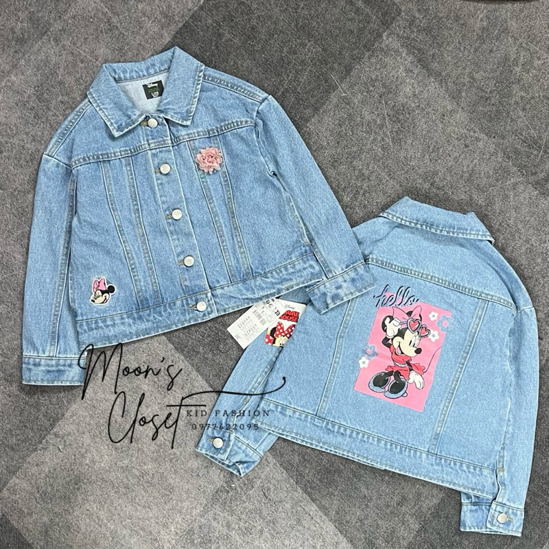 XD- Áo khoác denim Disney size 3y-10y (12-27kg)