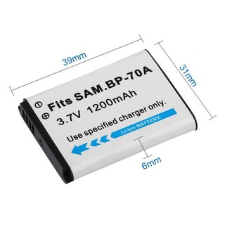 Pin máy ảnh samsung bp-70a, dùng cho samsung aq100, es65, es70, es73, sl50, sl600, st60, st70, tl105, tl110, wp10